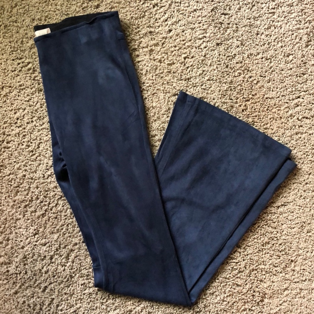 Blue Suede Bell Bottoms